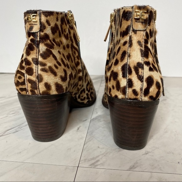 New! Sam Edelman Walden Leopard Print Bootie 6.5M - Picture 4 of 14